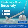 LJFMDLN Fluke Style Anchor Portable Galvanized Boat Anchor, 3.3LBS-33LBS Anchor Suitable for Different Size Boats (Size : 3.3 lb/1.5 kg) view 3