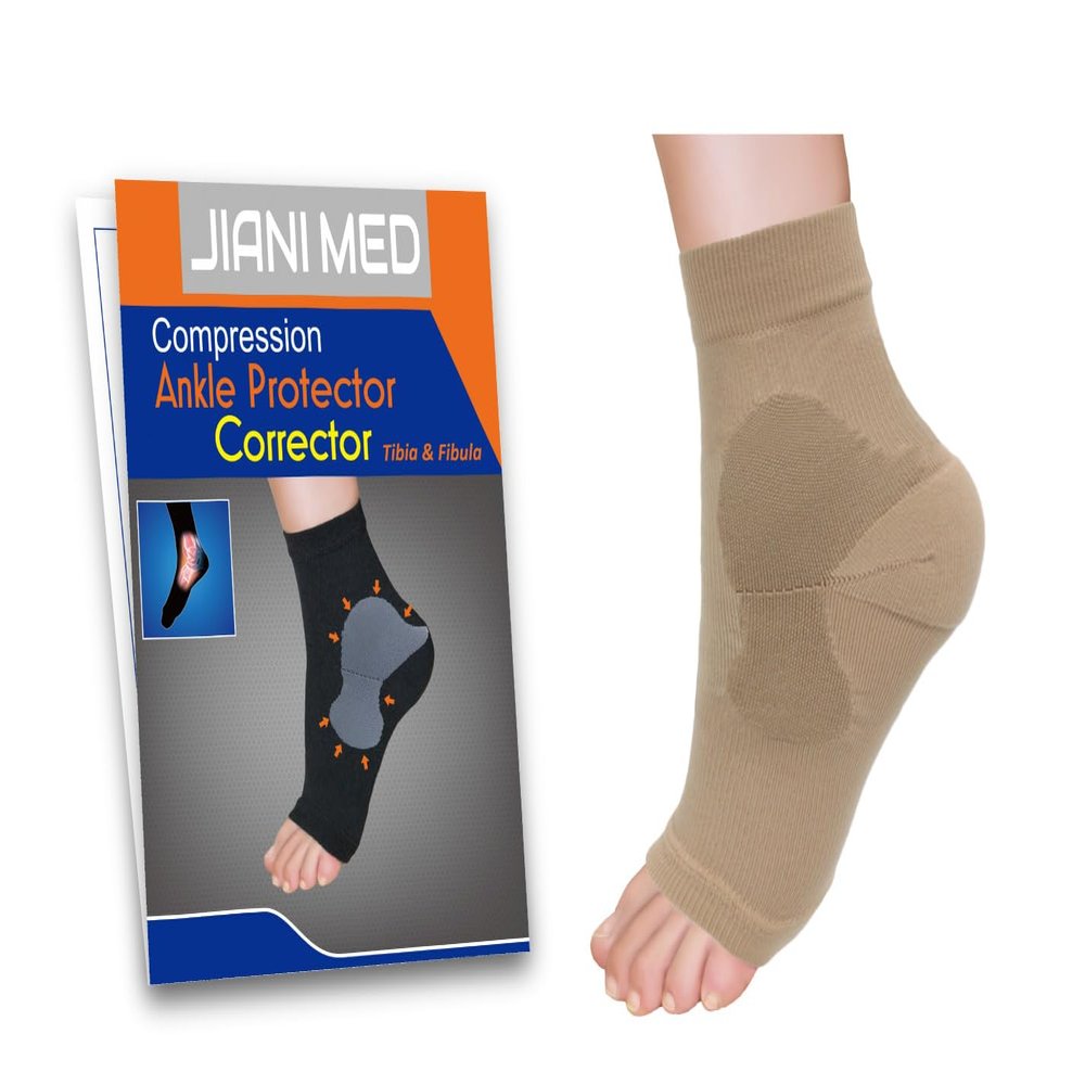 JianiMed Ankle Protector - Tibia and Fibula, Compression Support, Ankle Strains, Sprains, Protection, Daily Use, Taiwan Excellence XXL