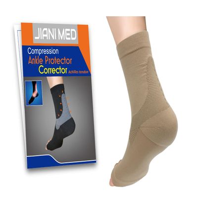 JianiMed Ankle Protector - Achilles Tendon, Compression Support, Ankle Strains, Sprains, Protection, Daily Use, Taiwan Excellence L/XL