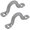 AB Tools 2 Pack 10mm Stainless Steel Wire Sheet Eye Tie Down Hook Strap 316 Marine Grade view 1