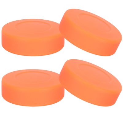 ARTIBETTER 4Pcs Ice Hockey Pucks Rubber Training Pucks for Daily Practice and Competition Use Low Friction Design Suitable for Adults and Boy Girl Supplies for Skill Development