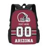 Midkepf Custom Arizona Backpack, Personalized Name and Number Backpack High Capacity Custom Football Gift for Men Women Fans view 1
