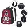 Midkepf Custom Arizona Backpack, Personalized Name and Number Backpack High Capacity Custom Football Gift for Men Women Fans view 3