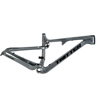 DHNCBGFZ 27.5ER 29ER Carbon Trail Mountain Bike Frame 120mm Frame Travel 148 * 12MM Thru Axle Rear Space with T47 Threaded Center Shaft Routing Internal (Color : Dark Gray, Size : 27.5x17'')