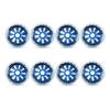 JHKJ Inline Wheels Replacement Wheels 90MM 100MM 110MM Inline Speed Wheels Hardness 85A 8-Pack for Outdoor Inline Hockey Replacement Wheels,Blue,90MM view 1