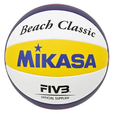 MIKASA Beach Classic Beach Volleyball Blau/Gelb/Rot 5