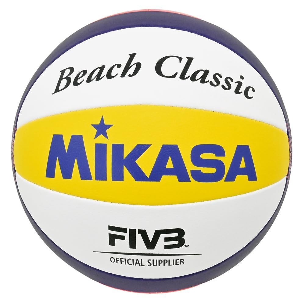 MIKASA Beach Classic Beach Volleyball Blau/Gelb/Rot 5
