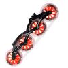 JHKJ Inline Wheels Replacement Wheels 90MM 100MM 110MM Inline Speed Wheels Hardness 85A 8-Pack for Outdoor Inline Hockey Replacement Wheels,Orange,100MM view 2