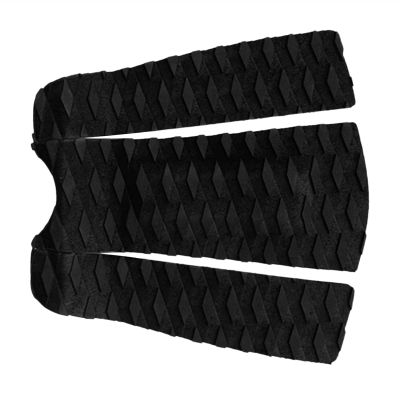 3pcs Premium EVA Anti-Skid Surfing Traction Pad Tail Pad Deck Grip for Surfboard Kiteboard Paddleboard Surfing Accessories (Color : Black)