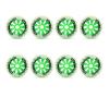 JHKJ Inline Wheels Replacement Wheels 90MM 100MM 110MM Inline Speed Wheels Hardness 85A 8-Pack for Outdoor Inline Hockey Replacement Wheels,Green,90MM view 1