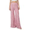 Adoeren Women Sequin Flare Long Pants Glitter Wide Leg Bell Bottom Palazzo Trousers Y2k Sparkly Disco Party Wear(C Light Pink,M) view 1