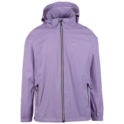 Trespass Waterproof Jacket Men Women Packaway Rain Coat With Hood, Light Rain Jacket Windbreaker, Raincoat In A Bag, Rain Coats For Men, Rain Coats for Women Qikpac X