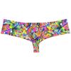 Jaxu Men's Mini Cheek Underwear Bulge Pouch Hipster Boxer Brief Booty Short Half Hip Brazilian Bikini Skimpy Swimwear Color Scrawl L view 1