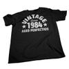 40th Birthday Gift Shirt for Men - Vintage Since (Birth Year) Aged Perfection - Distressed - Bold 002 - F/4X view 3