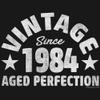 40th Birthday Gift Shirt for Men - Vintage Since (Birth Year) Aged Perfection - Distressed - Bold 002 - F/4X view 4