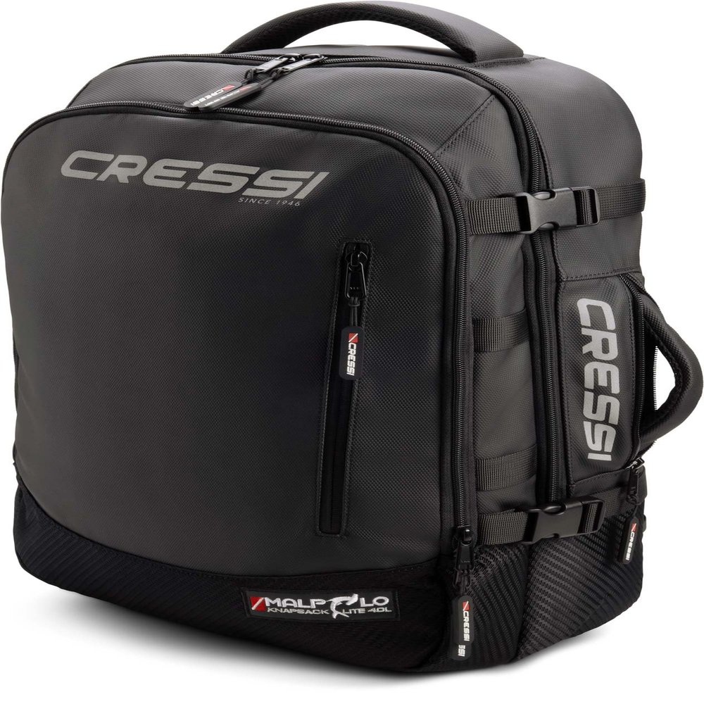 Cressi 40 Liter Malpelo Backpack - Laptop Compartment - Bottle Holder - Adjustable Straps- Compartments for Organization