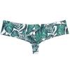 Jaxu Men's Mini Cheek Underwear Bulge Pouch Hipster Boxer Brief Booty Short Half Hip Brazilian Bikini Skimpy Swimwear Konjac Leaf M view 1