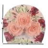 Girls Flowers Head Wraps Newborn Baby Cap Floral Mesh Hair Turban Cap Stretchy Lightweight Head Scarves (A, One Size) view 3