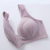 Wide Band Bras for Women Women's Daily Bras, Convenient Front Button Bra High Support Everyday Bra Wireless Push Up Bra Front Closure Sports Bras Purple S view 3