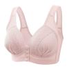 44 DDD Bras for Women Women's Daily Bras, Convenient Front Button Bra High Support Everyday Bra Wireless Push Up Bra Front Closure Sports Bras Pink S view 1