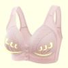 44 DDD Bras for Women Women's Daily Bras, Convenient Front Button Bra High Support Everyday Bra Wireless Push Up Bra Front Closure Sports Bras Pink S view 2