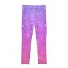 Aflyko Girls' Leggings Purple Pink Glitter Kids Athletic Pants Dance Tights Yoga Ballet Running Workout Everyday Wear 5T view 3