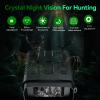 KILOGOGRAPH Night Vision Goggles - Night Binoculars with Night Vision for Adult, 4K Video with Sound, 7 IR Night Vision Binoculars Military Grade, 64GB Memory Card, Hunting Gift (N009 Plus with WiFi) view 3