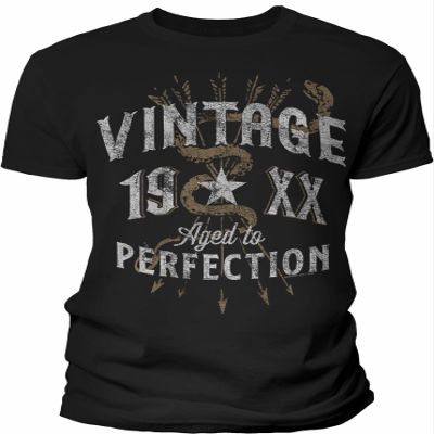 40th Birthday Gift Shirt for Men - Vintage (Birth Year) Aged to Perfection - Arrows - F/4X