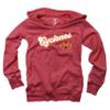 Wes and Willy NCAAA Girls V-Neck Hoodie Tee,Iowa State Cyclones,6X,Deep Maroon view 1