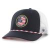 47 Men's Navy/White Dallas Cowboys Union Patch Trucker Adjustable Hat view 1
