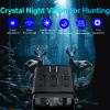 HALCONTORNO Night Vision Binoculars - Binoculars for Adults, 4K Video with Sound, 42MP Photo, Night Vision Goggles, Hunting Gifts for Men, 2.4G Wi-Fi view 2