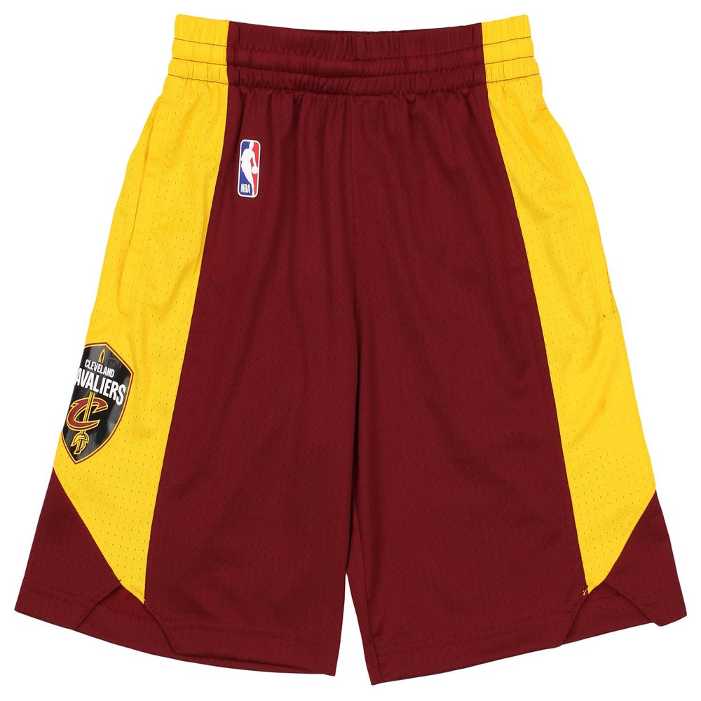 Outerstuff Cleveland Cavaliers NBA Boys Youth Practice Shorts, Wine/Gold Large 14-16