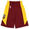 Outerstuff Cleveland Cavaliers NBA Boys Youth Practice Shorts, Wine/Gold Large 14-16 view 1