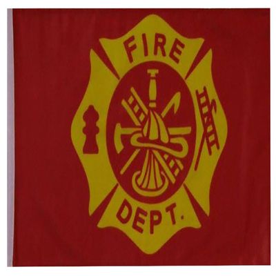 12x18 12"x18" Fire Department Fighter Emblem Sleeve Flag Boat Car Garden