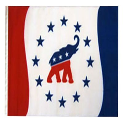 12x18 12"x18" Republican Party Political Elephant Sleeve Flag Boat Car Garden
