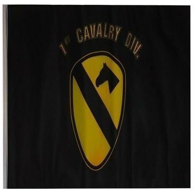 12x18 12"x18" Cavalry Division Black Sleeve Flag Boat Car Garden