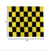 12x18 12"x18" Black & Yellow Checkered Checker Race Sleeve Flag Boat Car Garden view 2