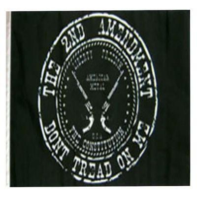 12x18 12"x18" 2nd Amendment Black Symbol Crest Sleeve Flag Boat Car Garden
