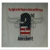 12x18 12"x18" 2nd Amendment White Two Guns Sleeve Flag Boat Car Garden view 1