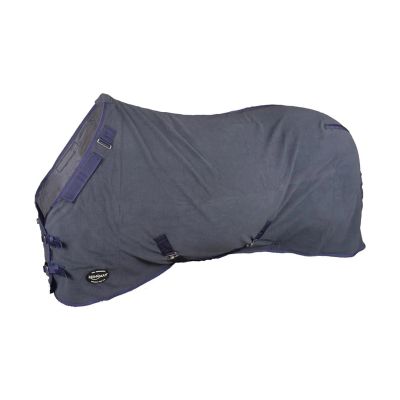 Reinsman Moisture-Wicking Warm Soft 300-gram Fleece Horse Sheet | Two Belly Straps for Secure Fit with Buckle Adjustment and Velcro | Equestrian/Equine Tack, Gray, 78"
