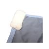 Reinsman Premium Quilted Winter Stable Horse Blanket | Lightweight 600Denier Top & 250 Gram Fill | Fleece-Lined Neck & Breathable Nylon Lining | 2 Belly Straps | Stainless-Steel Hardware, Gray, 75" view 2