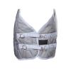 Reinsman Premium Quilted Winter Stable Horse Blanket | Lightweight 600Denier Top & 250 Gram Fill | Fleece-Lined Neck & Breathable Nylon Lining | 2 Belly Straps | Stainless-Steel Hardware, Gray, 75" view 3