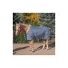 Reinsman Premium Quilted Winter Stable Horse Blanket | Lightweight 600Denier Top & 250 Gram Fill | Fleece-Lined Neck & Breathable Nylon Lining | 2 Belly Straps | Stainless-Steel Hardware, Gray, 75" view 4