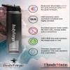 BodyForge Sports Water Bottle - 22oz, 3 Lids & Straw Lid, Leak Proof Stainless Steel Gym & Sport Bottles for Men, Women & Kids - Double Walled, Insulated Thermos, Metal Canteen view 2