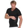 ISPRO TACTICAL - Made in USA - Concealed Carry Holster for Men & Gun Concealment Shoulder Holster Or Pistol Chest Holster Compression V-Neck Concealed Carry Shirt with Gun Holster (Black, LG) view 1