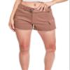 YMI Womens High Rise Belted Cargo Shorts, Brnie, 11 view 1