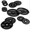 Fitvids Olympic 2-Inch Cast Iron Plate Weight Plate for Strength Training and Weightlifting, Vintage Style, Alloy Steel,25LB Pair view 3