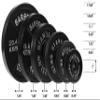 Fitvids Olympic 2-Inch Cast Iron Plate Weight Plate for Strength Training and Weightlifting, Vintage Style, Alloy Steel,25LB Pair view 4