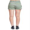 YMI Womens High Rise Belted Cargo Shorts, Grnte, 09 view 3