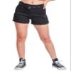 YMI Womens High Rise Belted Cargo Shorts, Black, 13 view 1